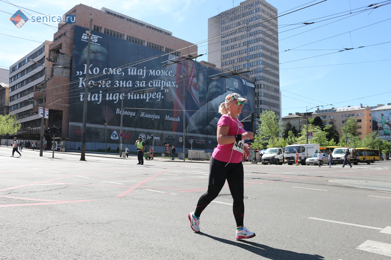 Участница Белградского марафона